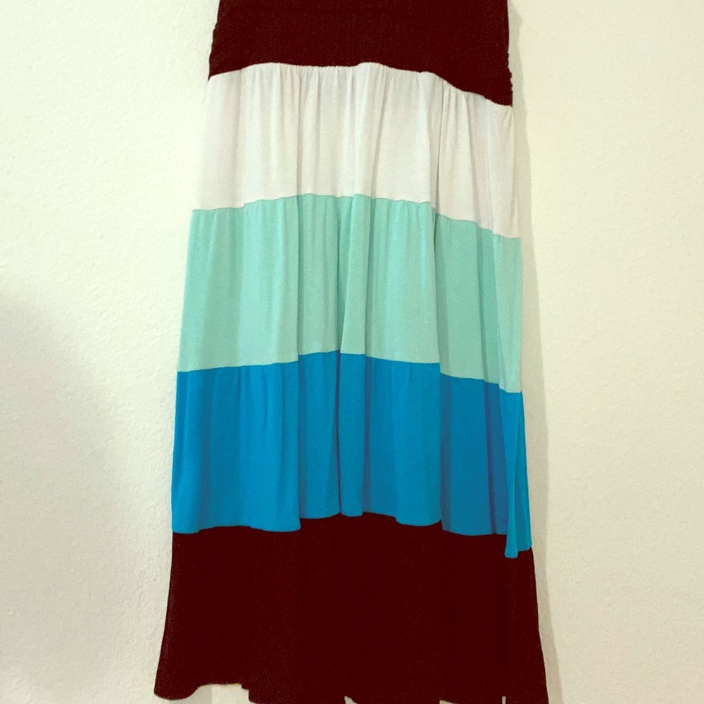 Multi coloured V-neck dress